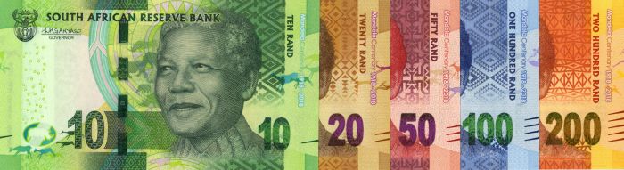 South Africa - 10, 20, 50, 100, 200 Rands - P-NEW - 1918-2018 dated Foreign Paper Money 